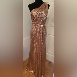 Revelry Rose Gold Sequin Dress